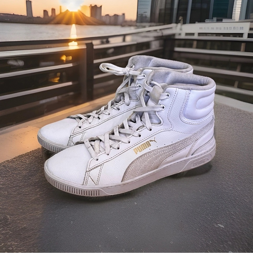Puma Women's White High-Top Sneakers
